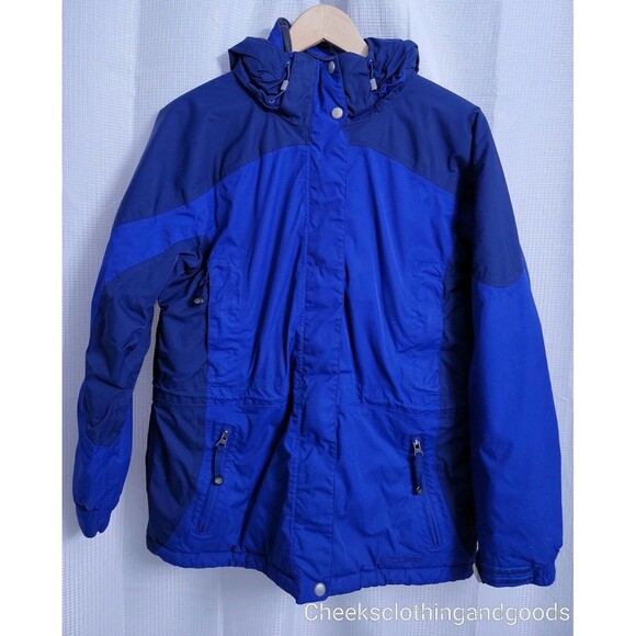 LL Bean Blue/Navy Ski Jacket Women's size MEDIUM - Picture 1 of 7